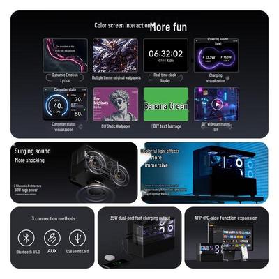 Edifier НОВЫЙ CYBER Hi-Fi Настольный динамик с цветным экраном Штепсель CN (адаптер в комплекте)