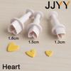 3Pcs Silicone Cake Mould Set DIY Candy Baking Tools Oval Rhombus Heart Spring Press Molds for Pastry and Buns