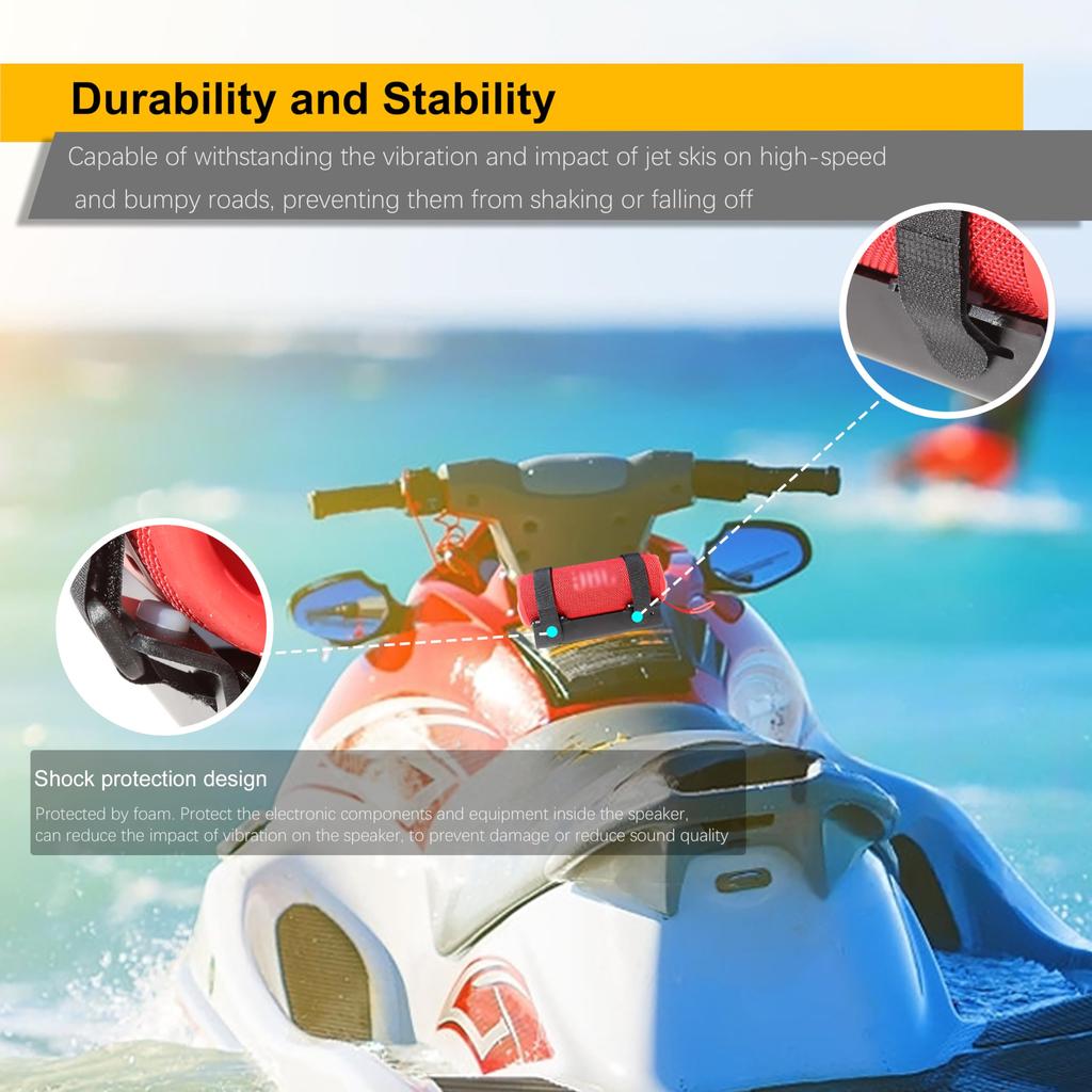 Крепление для динамика гидроцикла FONASDY, Крепление для динамика для PWC, Кронштейн для динамика для PWC, Универсальное крепление для динамика для гидроцикла (черный)
