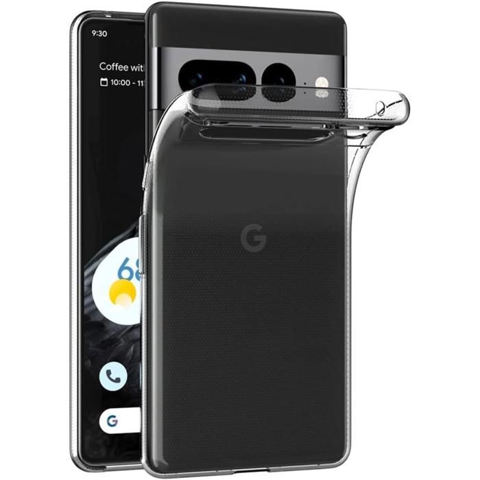 Coque Silicone pour Google Pixel 7 PRO - Protection Souple Transparent Ultra Mince Phonillico®
