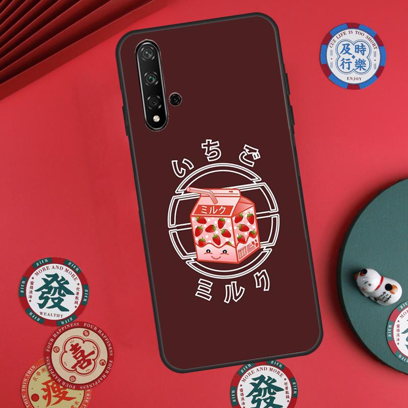 Милая коробка с клубничным молоком для Huawei Nova 5T 10 9 SE 7i 8i 11i 12i Y73 Y90 Y70 Y72 Y61 Y91 P60 Pro P30 P40 Lite Чехол