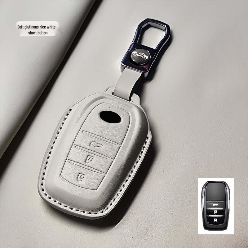 Чехол для ключей Toyota для Camry, RAV4, Corolla, Avalon, Highlander, Levin, Venza - Натуральная кожа