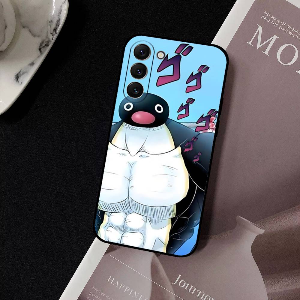 Милый чехол для телефона с пингвином P-Pingu для Samsung Galaxy S21 S22 S23 S24ULTRA S25ULTRA FE Ultra Plus5G A52S S26 Мягкий чехол