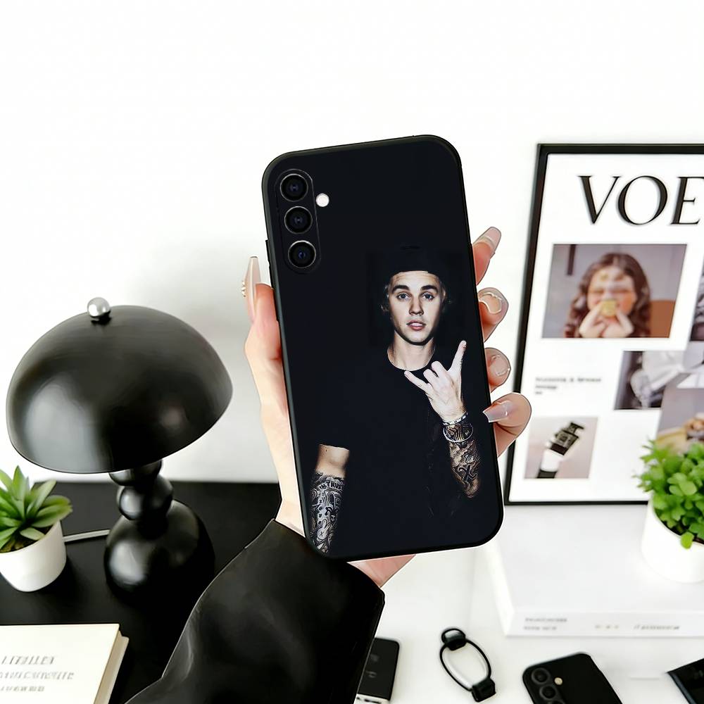 Чехол для телефона S-Singer Beliebers Черный Силиконовый Мягкий Для Samsung Galaxy A73,A72,A71,A70,A53,A52,A51