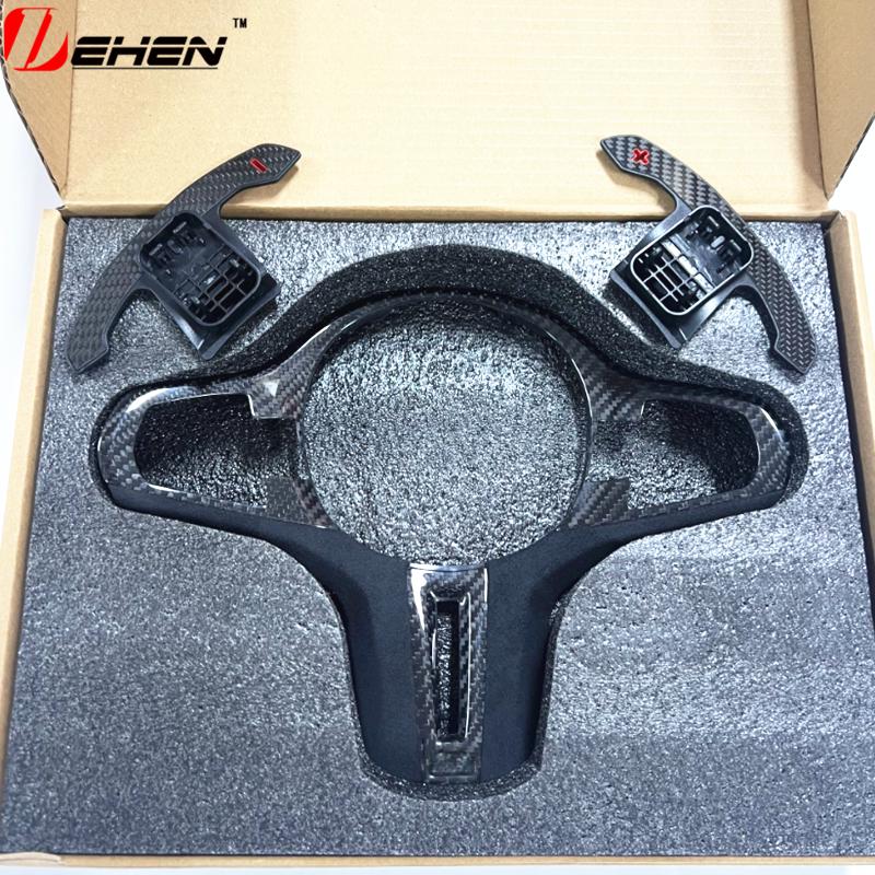 Для BMW ID6 M5 F90 X3M F97 X4M F98 G30 G32 G11 G12 X3 X4 G01 G02 G08 2017-2021 Отделка руля из алькантары и карбона