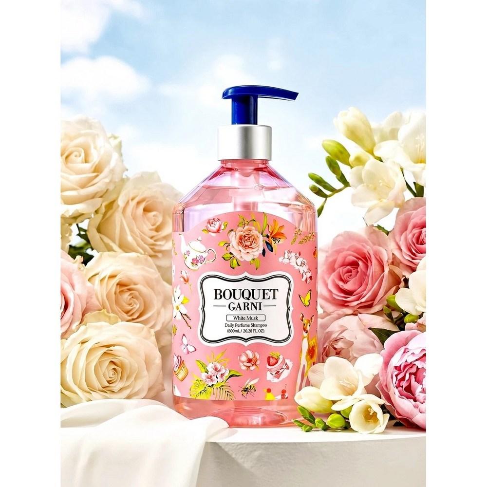 Bouquet Garni Keratin Care Daily Perfume Shampoo White Musk 1 pcs 600ml