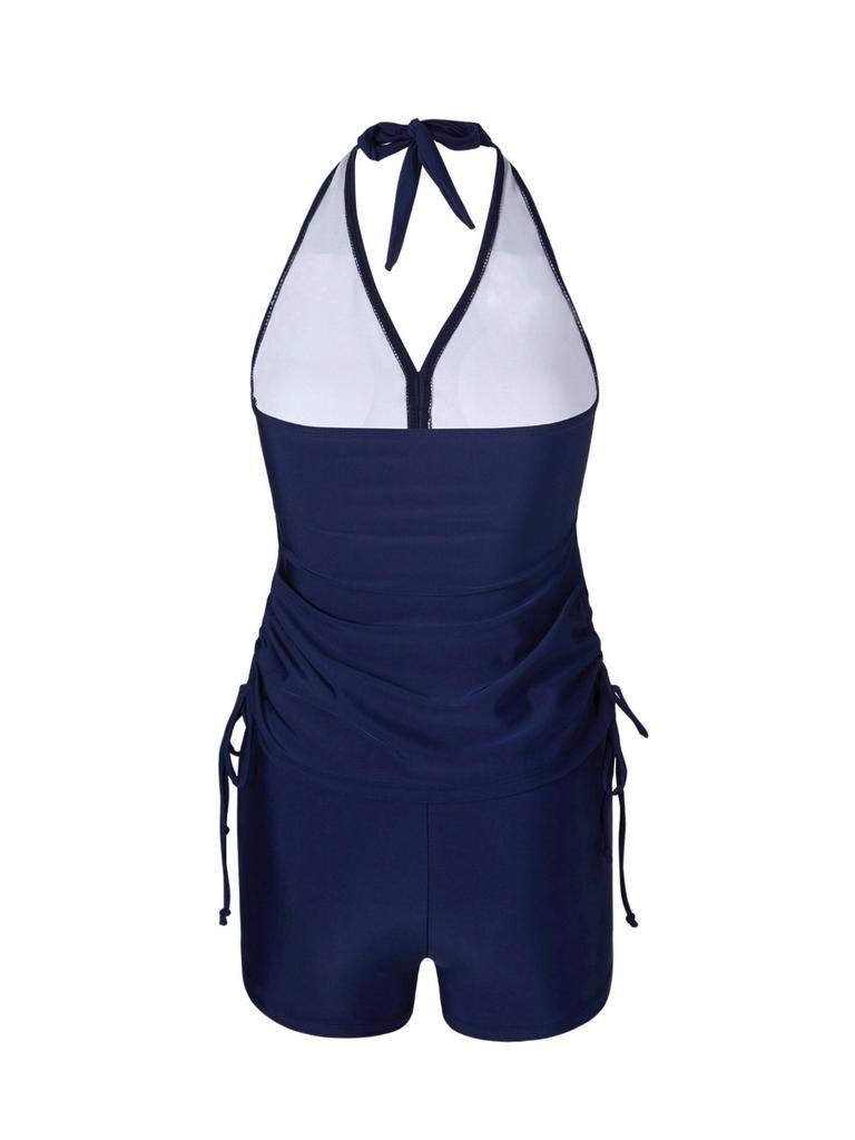 Раздельный купальник-слип с подтяжками