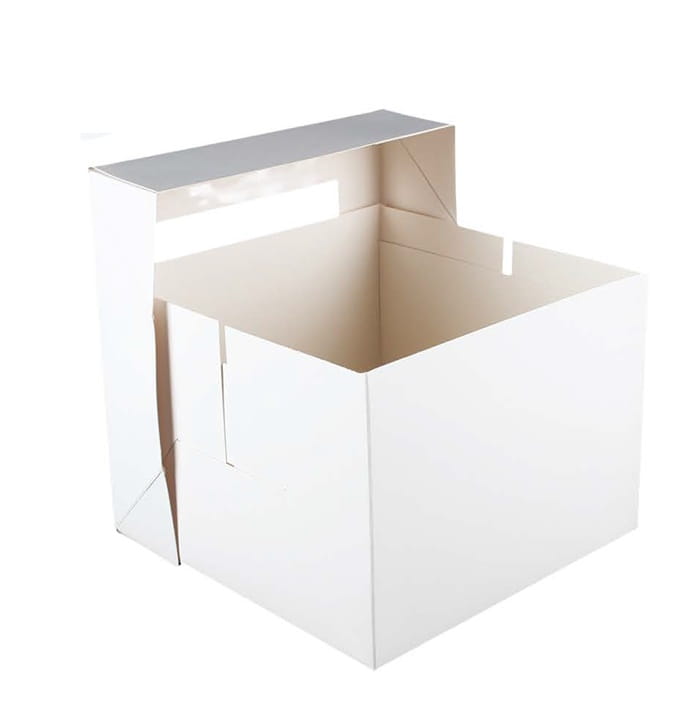 Pudełko Na Tort 30X30X30Cm Wysokie Białe Z Oknem