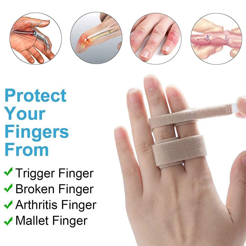 10pcs Adjustable Support Brace Pinky Brace Finger Loops Tapes Toe Bandage Finger Straps Finger Wraps