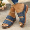 Fashion Women Slippers Peep Toe Ladies Shoes Comfortable Sandals Ladies Fish Mouth Wedge Slippers Casual Slides Women Zapatos De Mujer