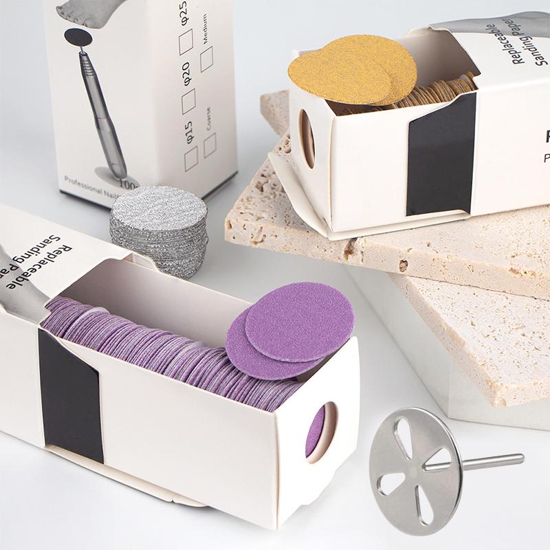 Сменные диски для педикюра, наждачная бумага, полировка, удаление огрубевшей кожи стоп, мозолей, напильник для пяток, металлические электрические инструменты для педикюра