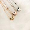Корейское ожерелье-клип с бусинами в форме сердца: Женская золотая титановая сталь в стиле Ins цепочка на ключицу с разделительными бусинами из нержавеющей стали