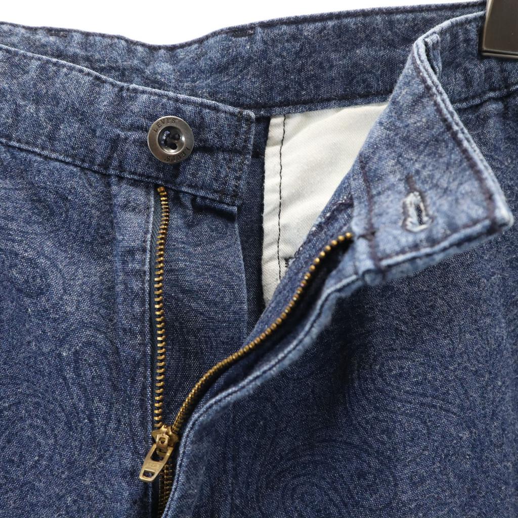 Levi's Шорты с узором пейсли w32 темно-синий система Мужские Б/У