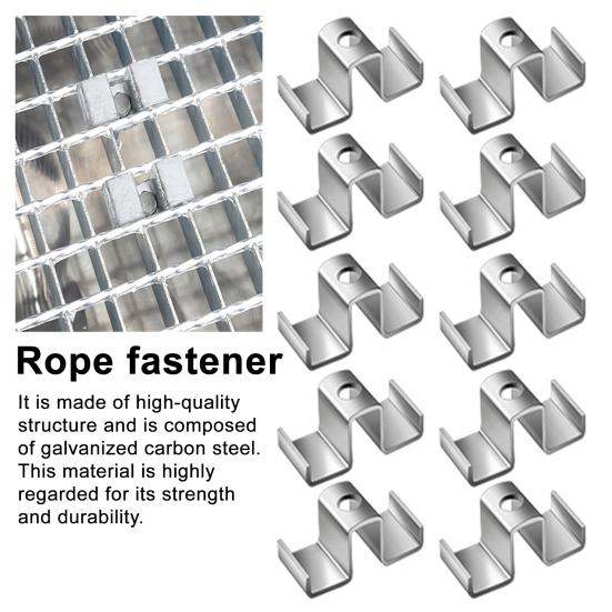 25 шт. Решетчатый зажим Седельные клипсы Оцинкованная сталь Легкая установка