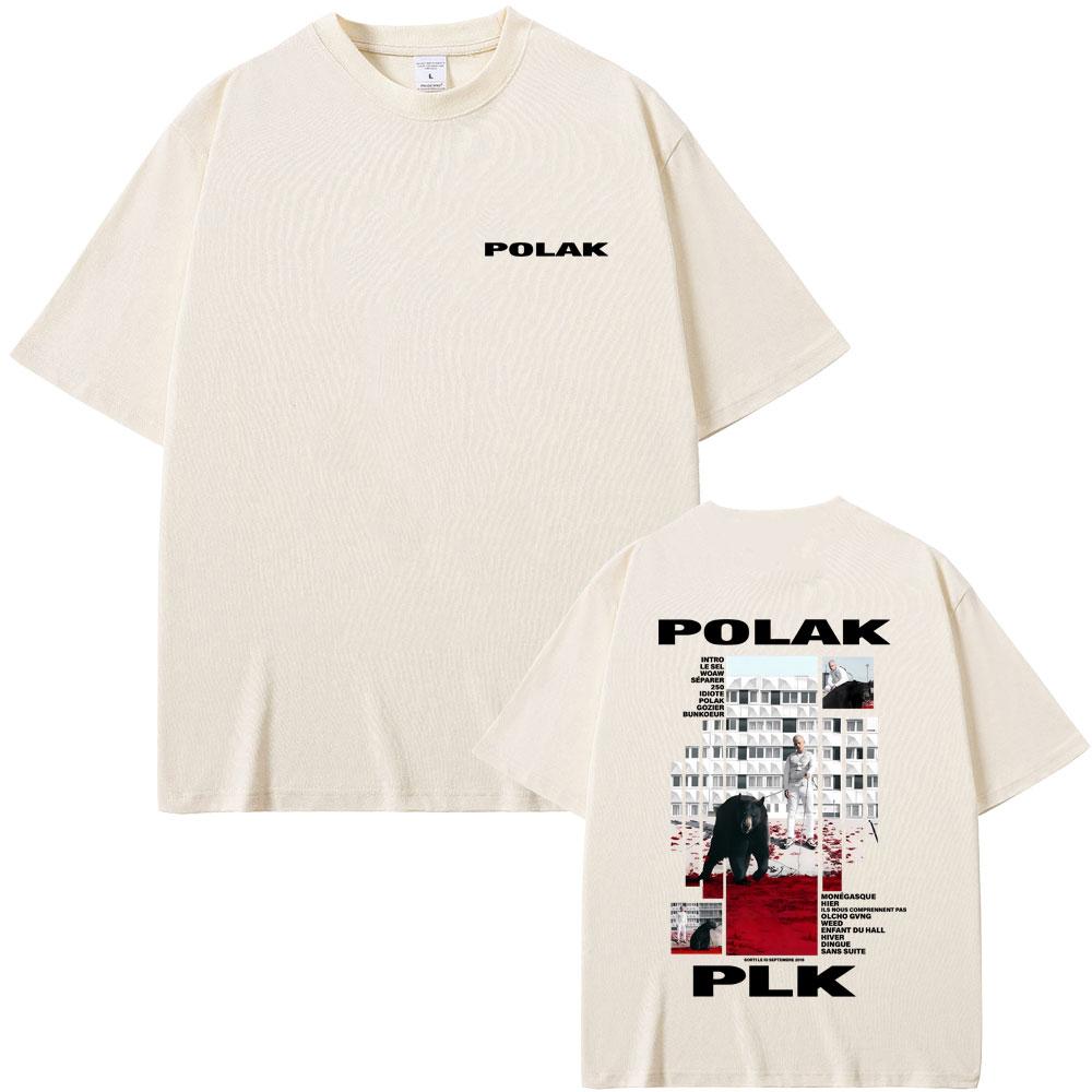 Rapper Plk Polak Graphic Tshirt Men Women Hip Hop Fashion Pop Music Tshirts Mens Casual Cotton Vintage T Shirts Streetwear