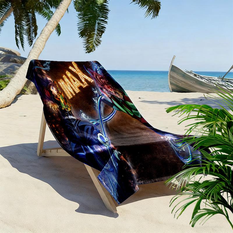 Fantasy Warriors Action beach towel soft Outdoor camping quickdrying swim towel swim Absorbent bath towel Fashion beach Comfort beach towel