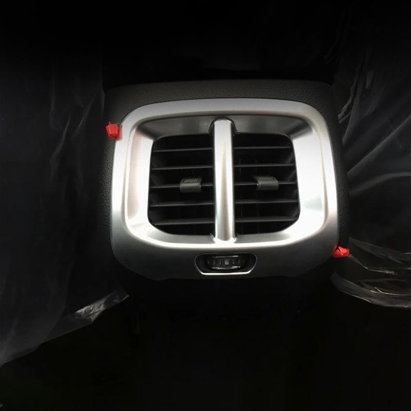 Для Jeep Cherokee KL 2014 2015 2016 2017 2018 2019 2020 2024 ABS Автомобильный задний кондиционер вентиляционный выход рамка отделка крышка наклейка