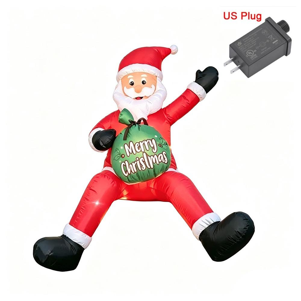 Oxford Christmas Inflatable Dolls DIY Inflatable Model Toys Lighted Dolls  Rooftop Decor