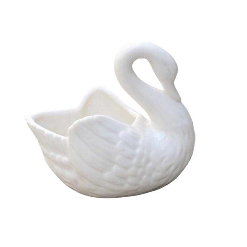 Лебедь многофункциональный подсвечник цветочный горшок держатель для свадебного подарка украшение для дома коробка для хранения конфет ювелирных изделий