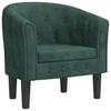 Club Chair Dark Green Velvet