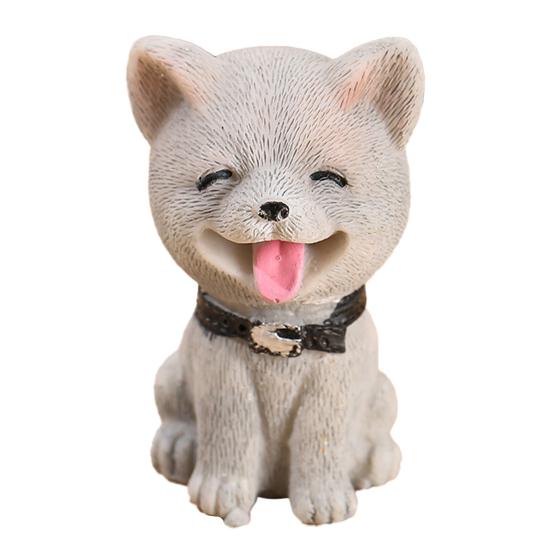 Статуэтка щенка, устойчивая к атмосферным воздействиям, реалистичная смола, микропейзажный декор, миниатюрная миниатюра животного для сада