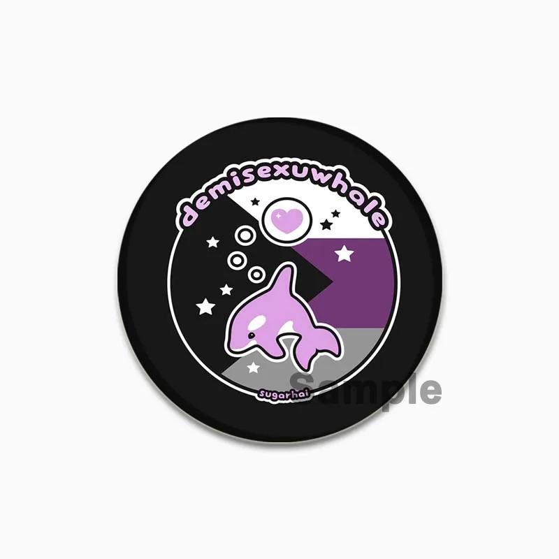 32/44/58mm Time Gear Quote Brooch On Backpack, Handmade Round Brooches, Cute Pins, Anime Icon Badges for Clothes