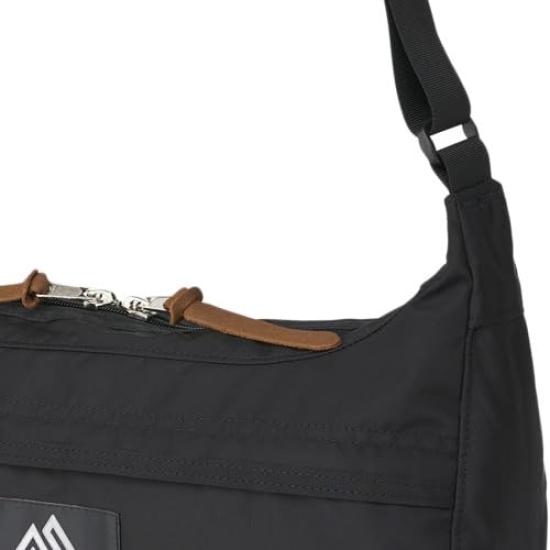 Сумка-мессенджер унисекс M 1545031041 Черная сумка через плечо [Gregory]