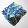 2025 Oil Painting Silk Scarf For Women New Print Female Foulard Scarfs Handle Kerchief Fashion Head Foulard Square Scarves