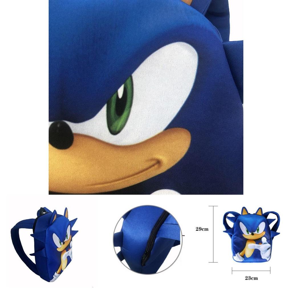 Рюкзак школьный 3D-принт Соник для детей Красочный рисунок Идеально для фанатов видеоигр!