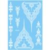 Waterproof Temporary Tattoo Stickers Long-lasting Body Art Tattoo White Tattoo Stickers  Women Men