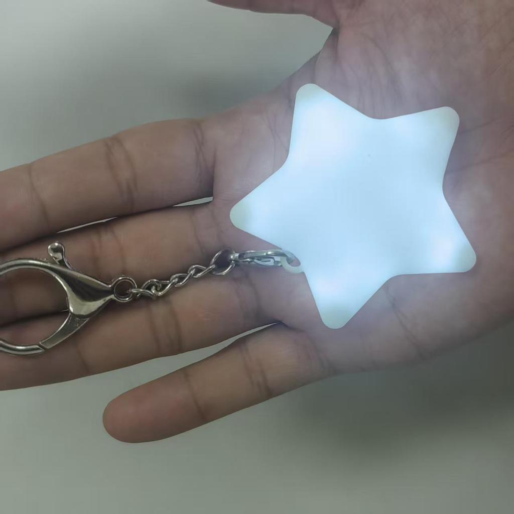Розовая ракушка USB-перезаряжаемая светодиодная подсветка для рюкзака в форме сердца