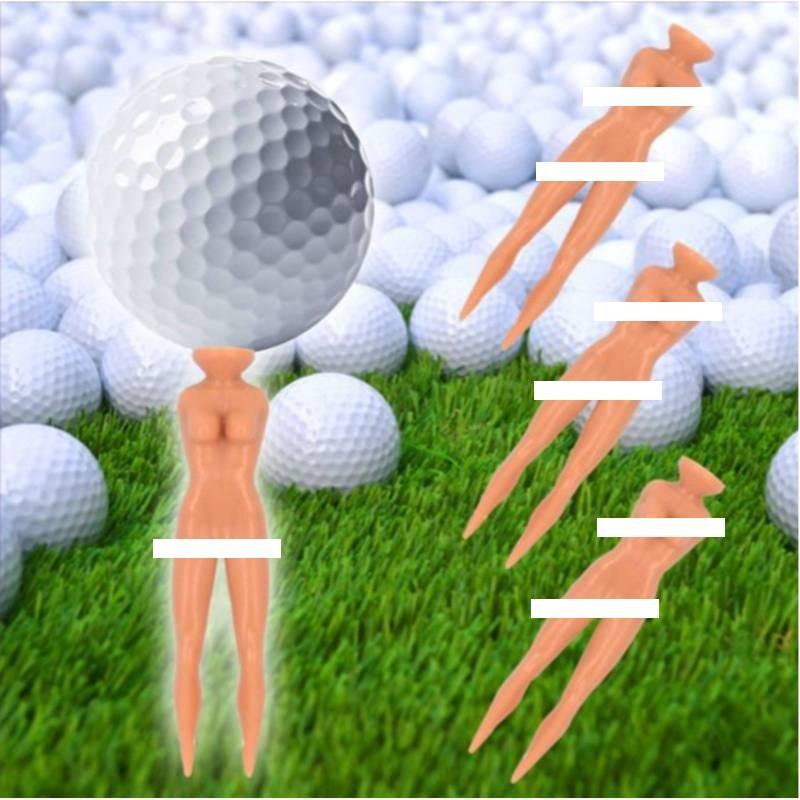 20 Nude Pcs Lady Golf Tees Model Ball Nails Auxiliary Tool Plastic Material