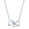 New Original 925 Silver Four-Leaf Clover Butterfly Star Moon Heart Key Necklace fit Women Jewelry Valentine's Day Gift