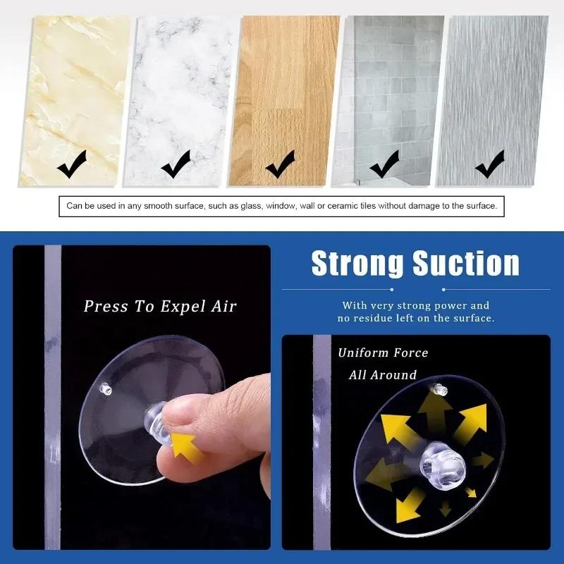 ПВХ прозрачные присоски клейкие держатели присосок настенные подвесные крючки кухонные присоски для ванной комнаты украшения оконного стекла