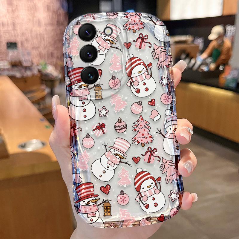 Чехол на телефон 'Санта Клаус' для Samsung Galaxy A50 A35 A34 A33 A32 A24 A23 A22 A13 A12 M55 M54 M35 M14 Защитная накладка