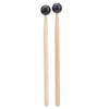 2Pcs Ethereal Drumstick Rubber Round Head Wooden Handle Hammer Percussion Accessories