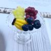 DIY Simulation Fruit Tray Cute Fruit Food Model Creative Simulation Doll House Ornament Garden