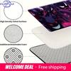 Anime Pokemon Gengar Evolution Dark Purple Style Print Non-slip Doormat, Soft Absorbent Floor Rug for Home Decor