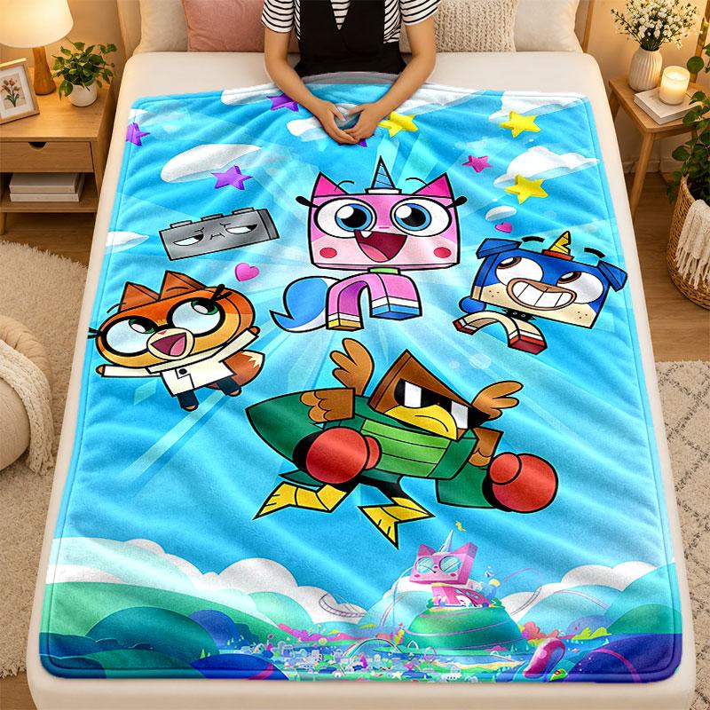 Flannel BlanketUnikitty Warm Soft Throw Blanket for Indoor Sofa Bed Living Room Use