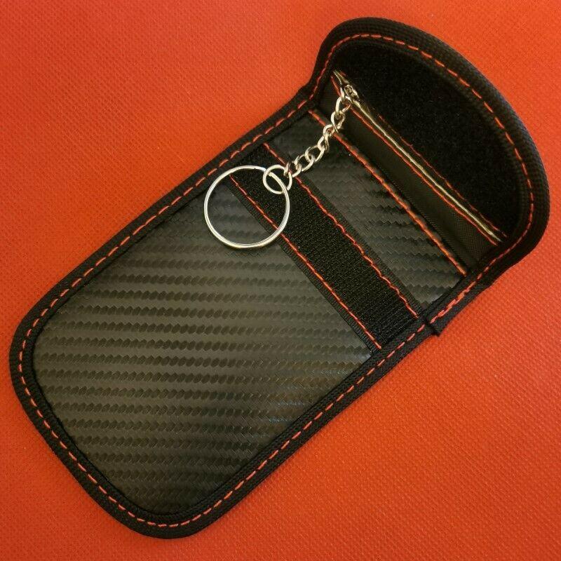 Чехол-блокиратор сигнала для автомобильного ключа, чехол-экранитор сигнала, защитный чехол для автомобильных ключей, кольцо, бесключевой, RFID-блокирующая сумка