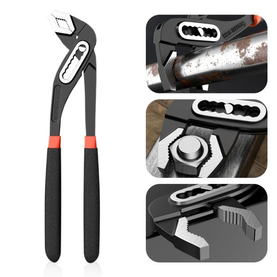 Многофункциональный трубный ключ с нескользящей ручкой, высокая твердость, регулируемая конструкция, широко используемый водяной насос