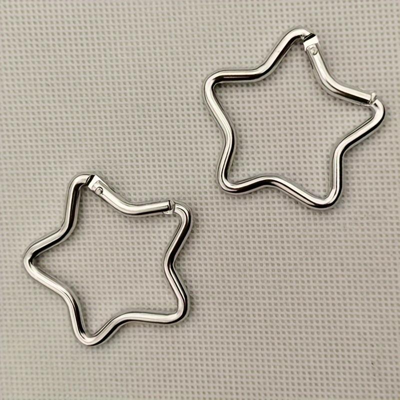 Пятиконечные Звезды Алюминиевые Карабины, Зажимы для Ключей, Ключницы для Кемпинга и Отдыха на Природе, Крючки для Бутылок с Водой, Аксессуары для Рюкзаков