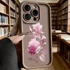 Элегантный чехол для телефона из мягкого ТПУ с розовыми розами для iPhone 17 16 15 14 13 12 11 Pro Max Plus Ударопрочный противоскользящий чехол