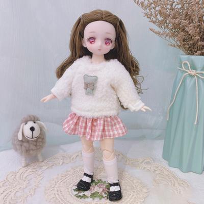 Милая коллекционная кукла BJD, приятная на ощупь, с двухмерным комичным лицом