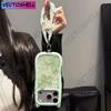 Милый Чехол-Подвеска с Ушками Кошки и Бабочкой Прозрачный для iPhone 17e 16 15 14 13 12 Pro Max 17 Air 11 Большое Окно Мягкие Края