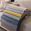 1pc Cotton Line Sofa Cover Solid Color Non-slip Couch Cushion Four Seasons Universal Sofa Mat Simple Sofa Slipcover Living Room