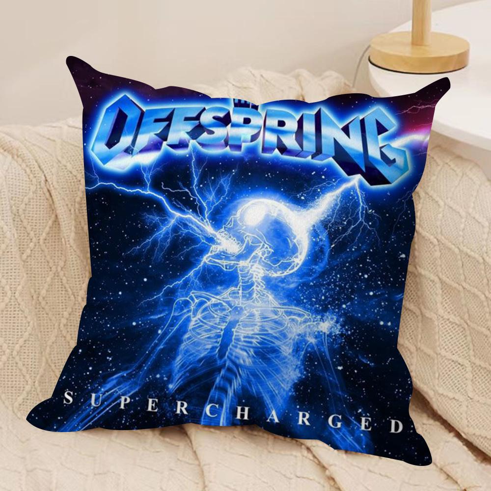 The O-Offspring Cushion Cover Silky Short Plush Double-Sided Printed Pillow Case for Sofa All Seasons Home Decor Gift
