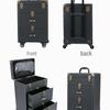 Universal Brake Wheel Trolley: Multi-Layer Large Nail & Tattoo Storage Makeup Box