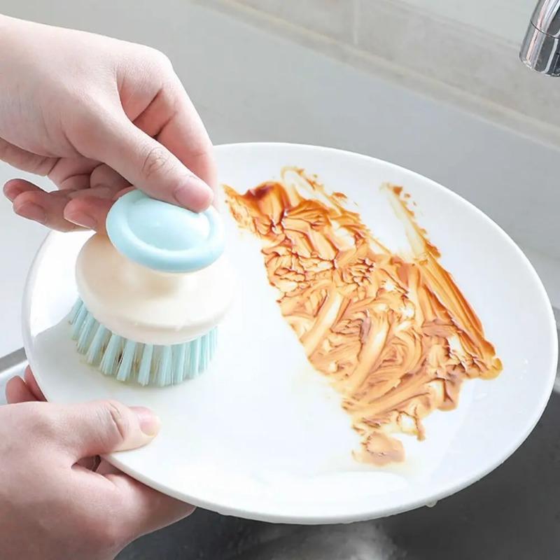 Многофункциональная щетка для мытья посуды с ручкой, кухонные щетки для чистки посуды, щетка для мытья посуды с жесткой щетиной для мойки, кастрюль, сковородок