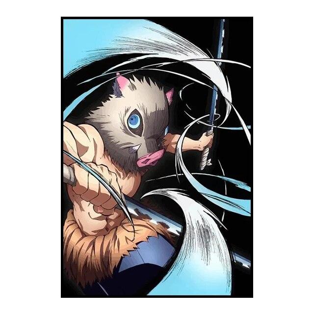 Убийца Демонов, украшение, картина, фреска, постер с персонажами аниме, холст, картина и настенные художественные принты для детской комнаты, современный домашний декор, без рамки